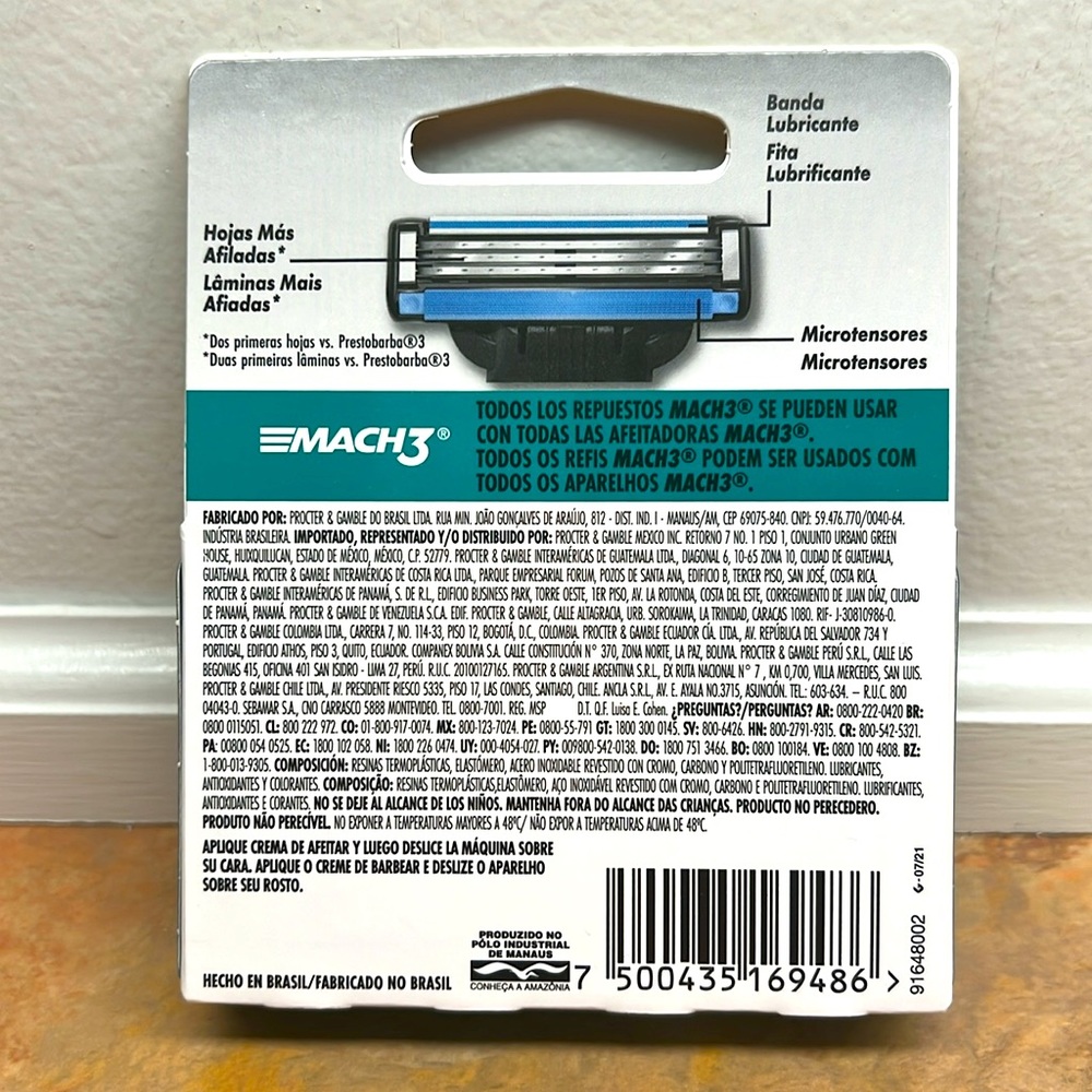 New Gillette Mach3 Razor Blade Heads (4 pk) - Picture 2 of 2
